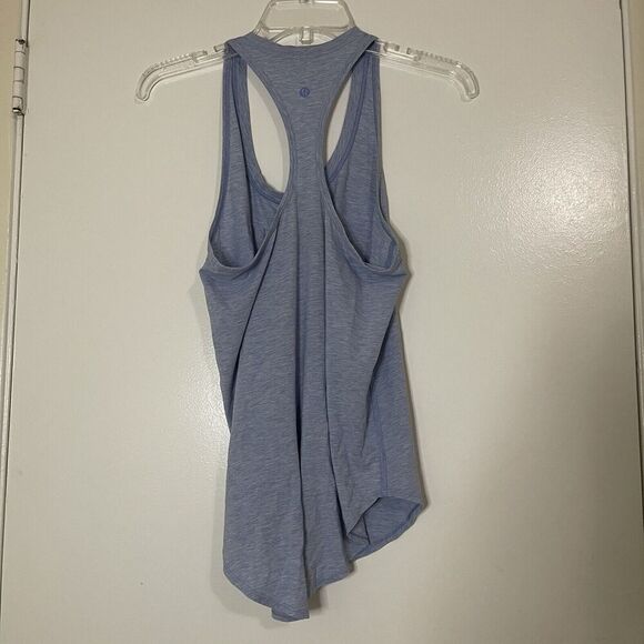 LULULEMON baby blue scoop neck racerback workout tank top size 4 - Picture 4 of 4